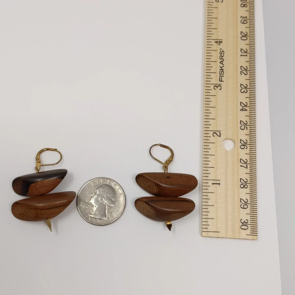 Unknown wooden earrings
